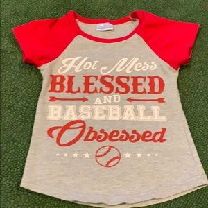 Baseball Baby Girl Shirt